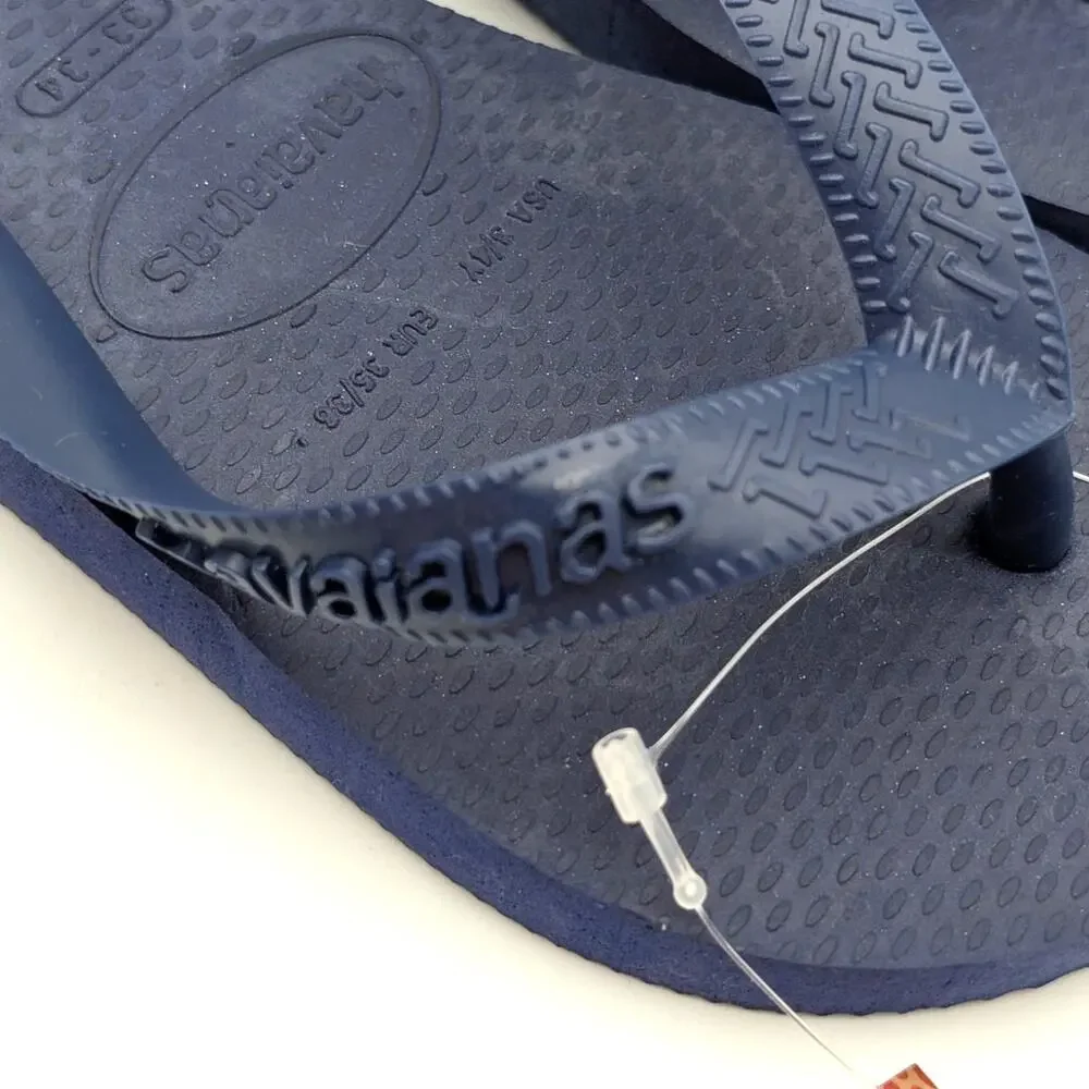 Havaianas Flip Flop Thong Sandals Unisex Kids' Navy Blue Size US3/4Y EU35/36